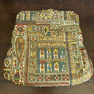 Vintage Etra Tapestry Clutch Bag Foldover Design With Handle  10”x10” folded out